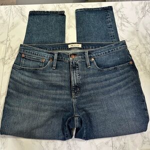 Madewell Tomboy Slim Dark Wash Jeans